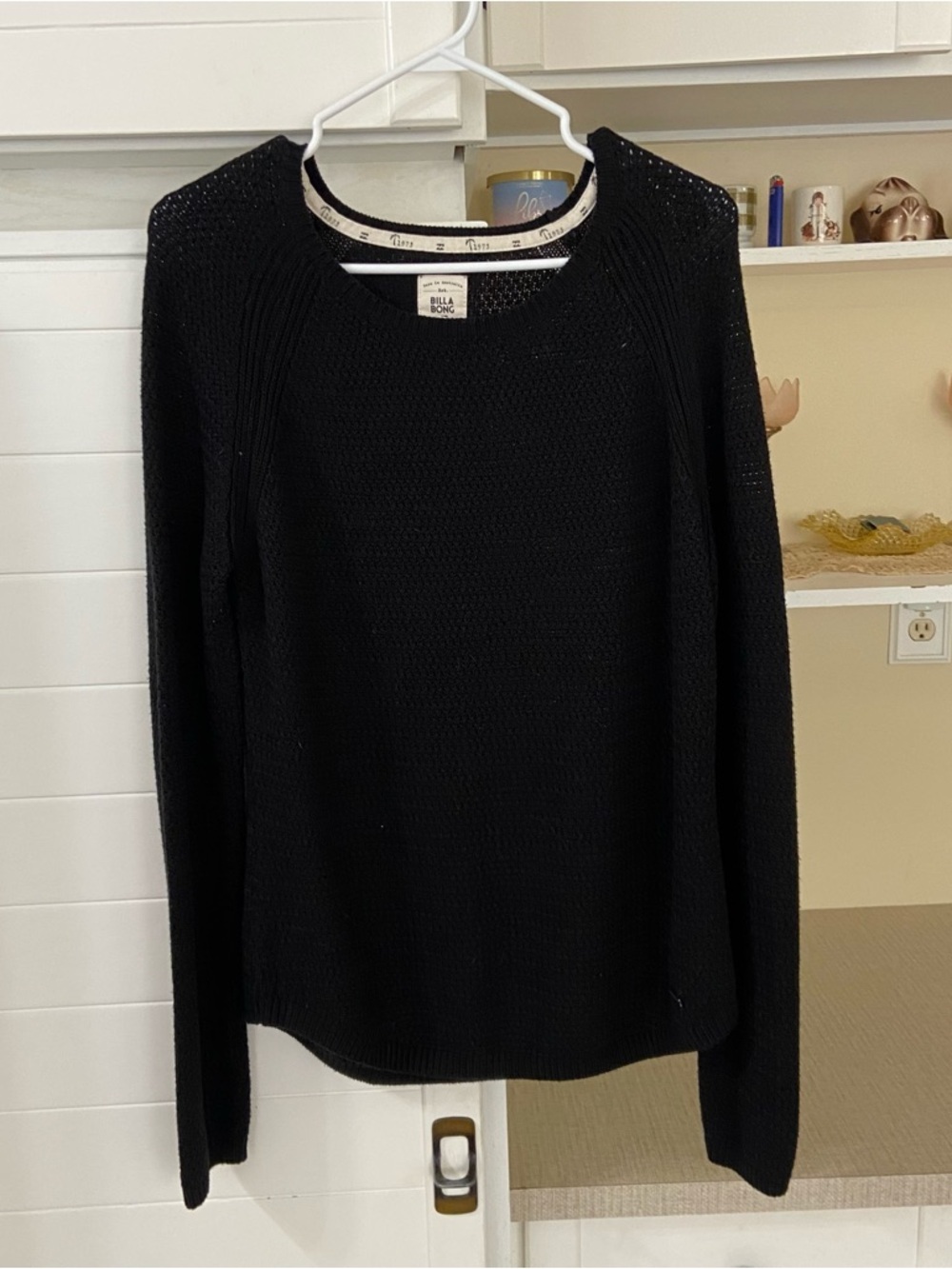 Black Knit Long Sleeve Sweater